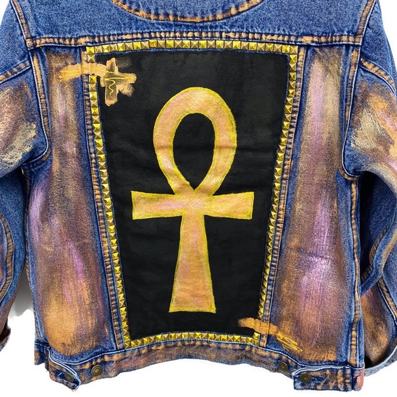 KINGS X QUEENS STUDDED TRUCKER JACKET S - Picture 8 of 16